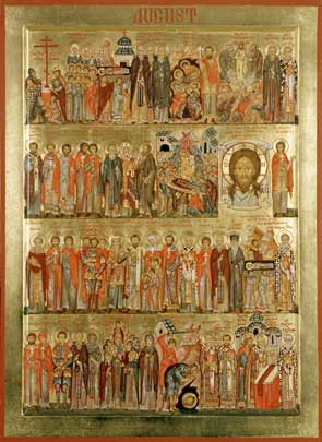 icon of August saints